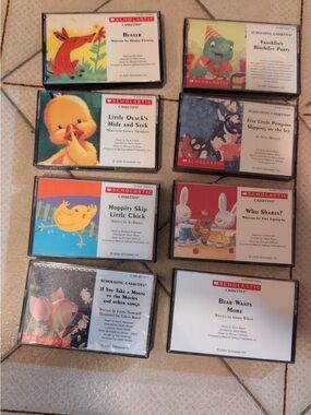 Scholastic Cassettes Lot of 8 Children's Audiobook Story Tapes Franklin Buster